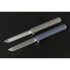 D2 Blade Commander Quick-opening Titanium Folding Camping Tactical Survival Pocket Hunting Knife UD405243